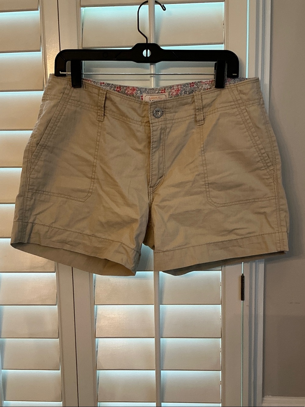 Levi's Beige/Tan Women's Cotton Bermuda Shorts